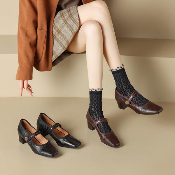 Handcrafted Luxury Leather Women's Shoes: Elegance in Every Stitch(Edamaijia81638F)