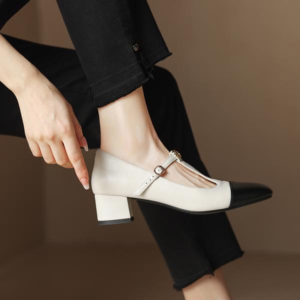 Handcrafted Genuine Leather Women's Shoes - Elegant Luxury Quality(Edamaijia81671F)