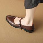 Handcrafted Leather Women's Shoes - Luxurious Quality & Elegance(Edamaijia81639F)