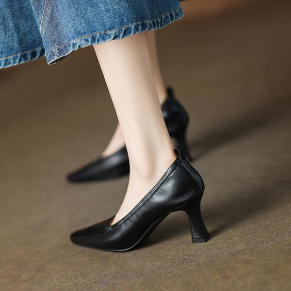 Exquisite Handmade Leather Women's Shoes: Crafted with Luxury and Elegance(Edamaijia81663F)