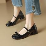 Handcrafted Genuine Leather Women's Shoes: Exquisite Craftsmanship & Elegant Luxury(Edamaijia81679F)