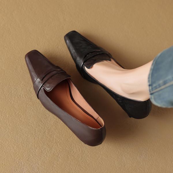 Handcrafted Genuine Leather Women's Shoes: Elegant Luxury with Superior Craftsmanship(Edamaijia9287F)