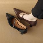 Elegant Handcrafted Leather Women's Shoes of Luxury Quality(Edamaijia81722F)