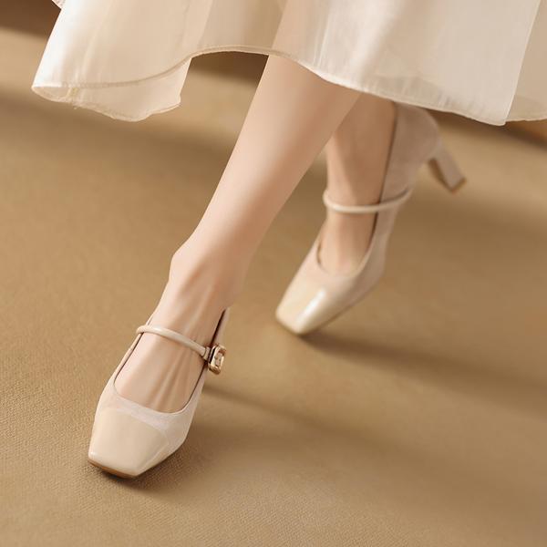 Elegant Handcrafted Leather Women's Shoes: Luxury Quality(Edamaijia9292F)