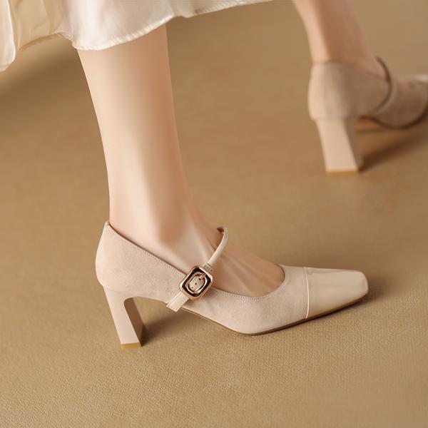 Elegant Handcrafted Leather Women's Shoes: Luxury Quality(Edamaijia9292F)