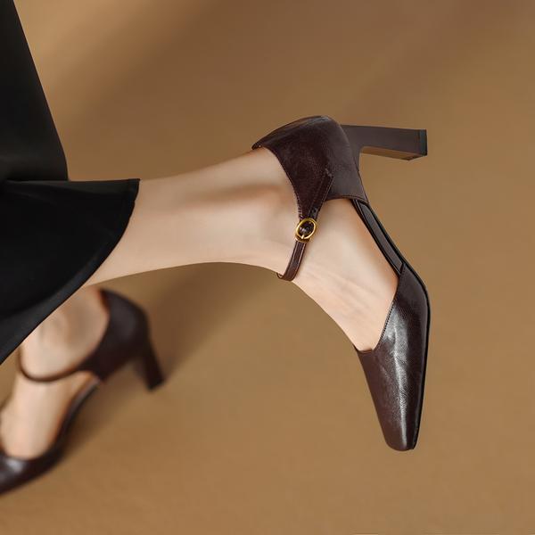 Elegant Handcrafted Genuine Leather Women's Shoe Masterpiece(Edamaijia9299F)