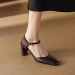 Elegant Handcrafted Genuine Leather Women's Shoe Masterpiece(Edamaijia9299F)