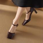 Elegant Handcrafted Genuine Leather Women's Shoe Masterpiece(Edamaijia9299F)