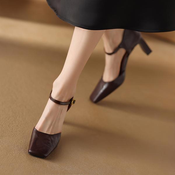 Elegant Handcrafted Genuine Leather Women's Shoe Masterpiece(Edamaijia9299F)