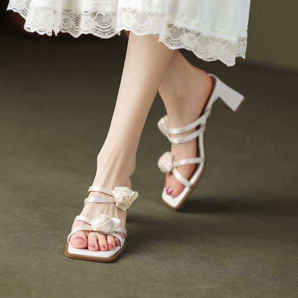 Handcrafted Luxury Leather Women's Shoes - Timeless Elegance(Edamaijia81808F)