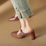 Exquisite Handcrafted Leather Women's Shoes for Timeless Elegance(Edamaijia9306F)