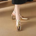 Handcrafted Genuine Leather Women's Elegance in Every Step(Edamaijia9305F)