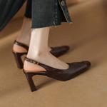 Luxurious Handcrafted Leather Women’s Shoes with Elegance(Edamaijia9312F)