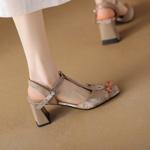 Exquisite Handmade Leather Women's Shoes - Luxury Craftsmanship(Edamaijia81916F)