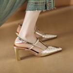 Elegant Handcrafted Leather Women's Shoes: Luxurious Quality and Craftsmanship(Edamaijia9316F)