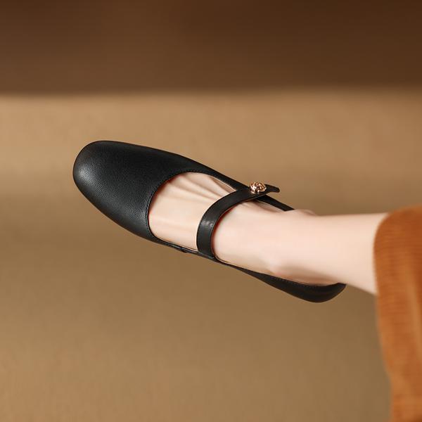 Elegant Handcrafted Leather Women's Shoes with Luxury Quality(Edamaijia81789F)