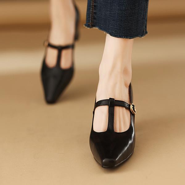 Exquisite Handcrafted Leather Women's Shoes: Elegant, Luxurious, and High-Quality.(Edamaijia81696F)