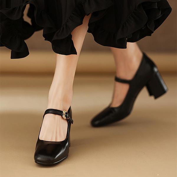 Exquisite Handcrafted Leather Women's Shoes: Elegant Luxury Craftsmanship(Edamaijia81733F)