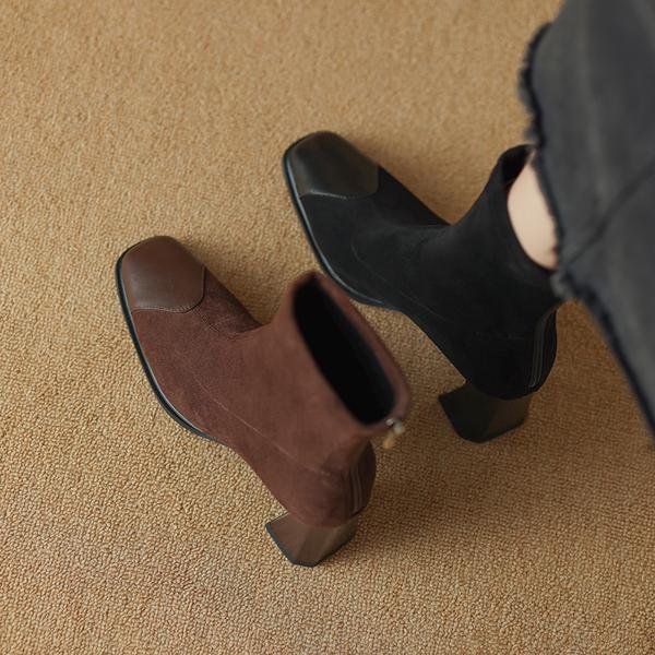 Timeless Elegance: Handcrafted Genuine Leather Women's Shoes of Luxury Quality(Edamaijia82006F)