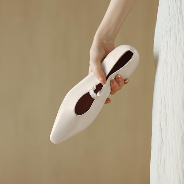 Exquisite Handmade Leather Women's Shoes, Elegance Redefined(Edamaijia82028F)