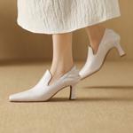 Elegance in Handcrafted Genuine Leather Women's Shoes(Edamaijia82027F)