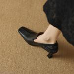 Elegance in Handcrafted Genuine Leather Women's Shoes(Edamaijia82027F)