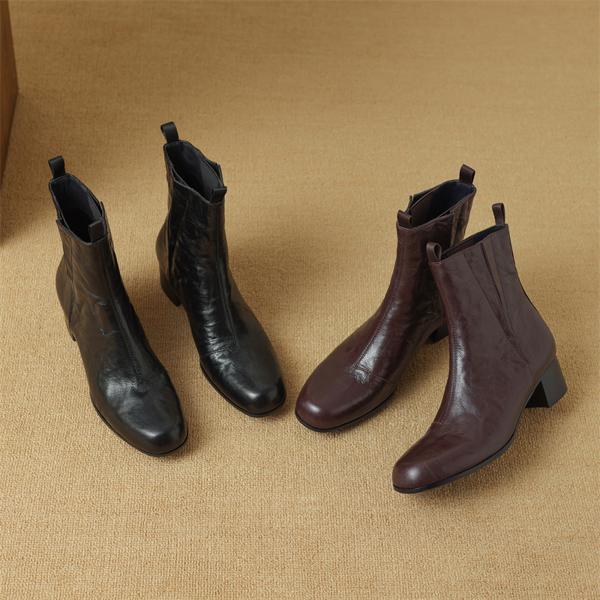 Exquisite Handmade Leather Women's Shoes: Luxury, Craftsmanship, Elegance(Edamaijia82053F)