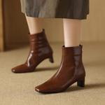 Handcrafted Genuine Leather Women's Shoes: Luxury & Elegance(Edamaijia82089F)