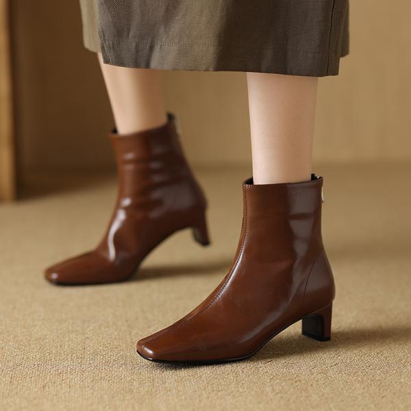 Handcrafted Genuine Leather Women's Shoes: Luxury & Elegance(Edamaijia82089F)