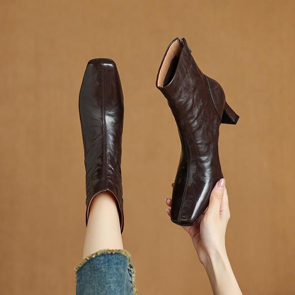 Exquisite Handcrafted Leather Women's Shoes: Elegance Meets Luxury(Edamaijia81601)