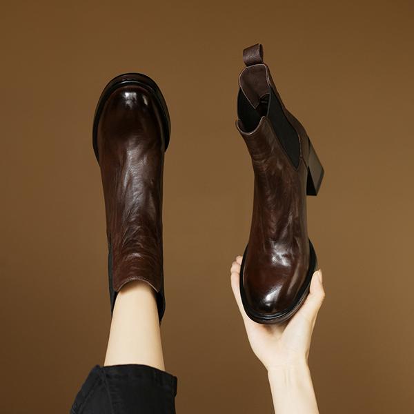 Handcrafted Luxury Leather Women's Shoes with Exquisite Craftsmanship(Edamaijia82127F)