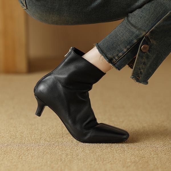 Elegant Handcrafted Leather Women's Shoes: Luxurious Artistry & Quality(Edamaijia82112F)