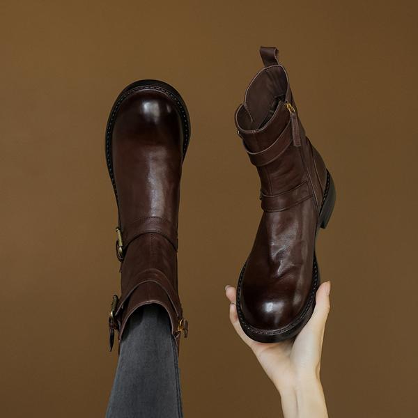 Handcrafted Genuine Leather Women's Shoes: Luxury and Elegance(Edamaijia82129F)