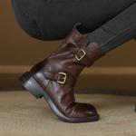 Handcrafted Genuine Leather Women's Shoes: Luxury and Elegance(Edamaijia82129F)