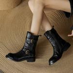 Handcrafted Genuine Leather Women's Shoes: Luxury and Elegance(Edamaijia82129F)