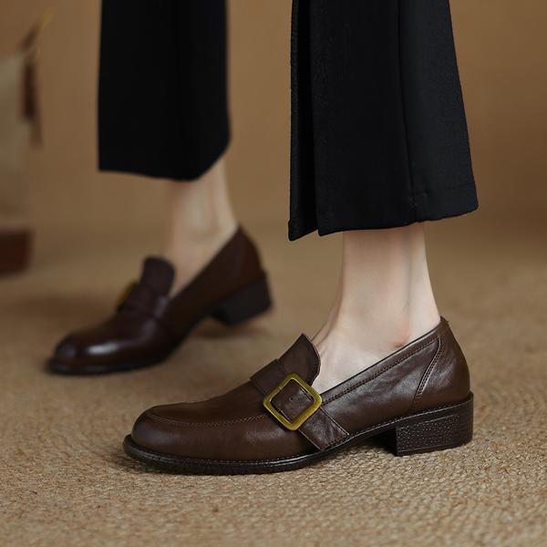 Handcrafted Genuine Leather Women's Shoes: Luxurious Elegance & Quality(Edamaijia82157)