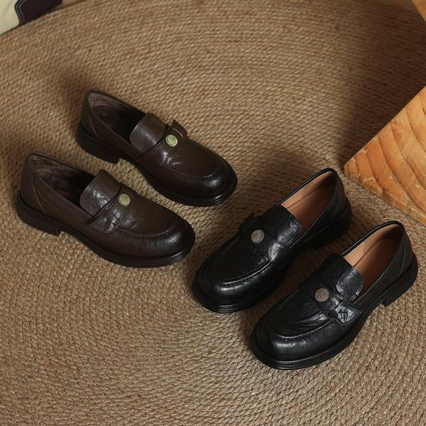 Handcrafted Genuine Leather Women's Shoes - Elegant Luxury品质(Edamaijia82161F)