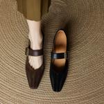 Handcrafted Luxury Leather Women's Shoes - Elegant Artistry Unveiled(Edamaijia82172F)