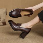 Handcrafted Luxury Leather Women's Shoes: Elegant Artistry in Quality(Edamaijia82177F)