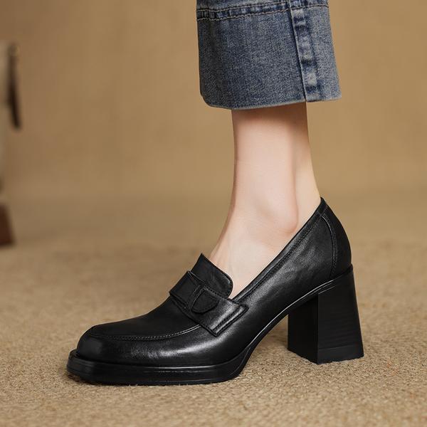 Handcrafted Luxury Leather Women's Shoes: Elegant Artistry in Quality(Edamaijia82177F)