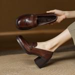 Handcrafted Genuine Leather Women's Shoes - Elegance Meets Luxury Quality(Edamaijia82182F)