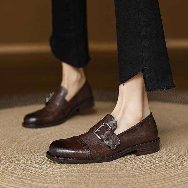 Handcrafted Leather Women's Shoes: Luxurious Elegance Redefined(Edamaijia82188F)