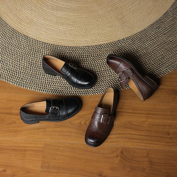 Handcrafted Leather Women's Shoes: Luxurious Elegance Redefined(Edamaijia82188F)