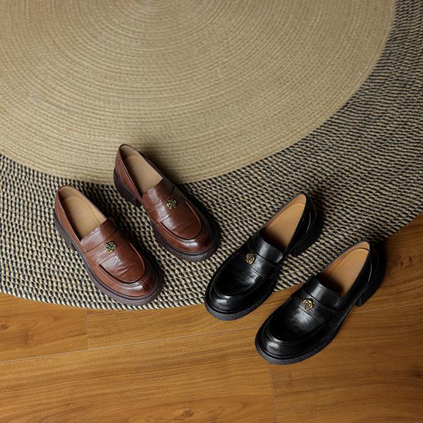 Luxurious Handmade Leather Women's Shoes: Elegant Craftsmanship(Edamaijia82190F)