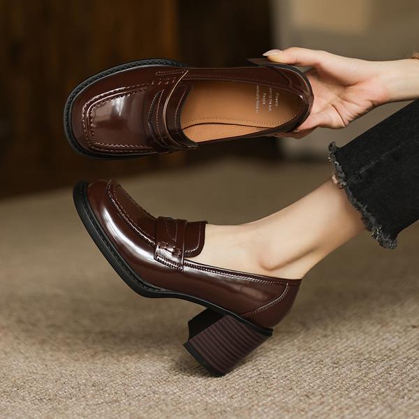 Handcrafted Luxury Leather Women's Shoes for Elegant Style(Edamaijia82197F)