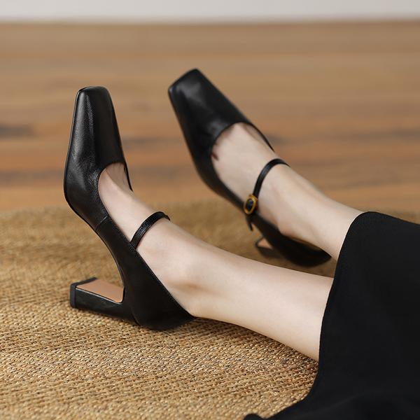 Handcrafted Genuine Leather Women's Shoes: Luxurious Quality and Elegance(Edamaijia9325F)