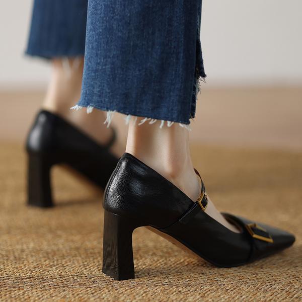 Handcrafted Luxury Leather Women's Shoes - Exquisite Elegance(Edamaijia9323F)