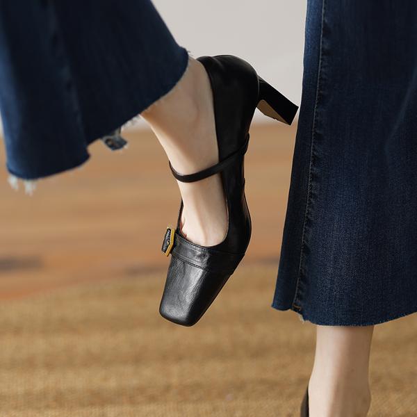 Handcrafted Luxury Leather Women's Shoes - Exquisite Elegance(Edamaijia9323F)