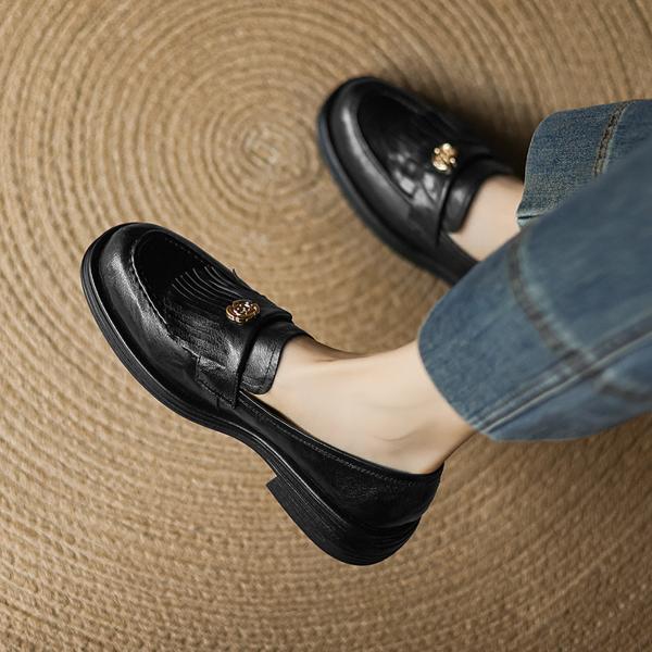 Elegant Handcrafted Leather Women’s Shoes with Premium Quality(Edamaijia82208F)