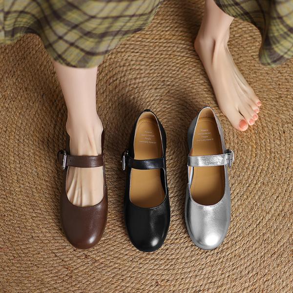 Exquisite Handcrafted Genuine Leather Women's Shoes for Elevated Elegance(Edamaijia82212F)